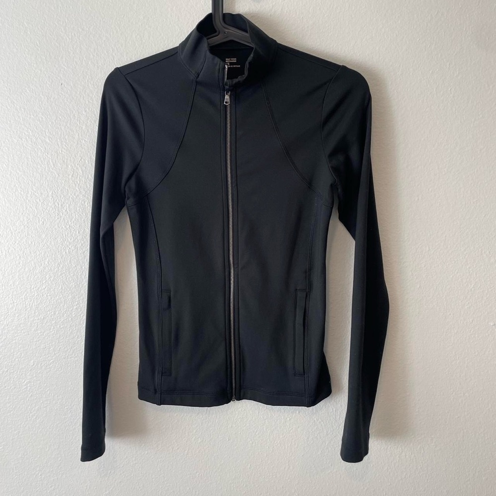 Gilly Hicks Black Utility Jacket with Mock Neck